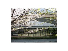 东京都立驹场高中食堂外