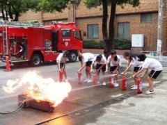 东京都立成东高等学校防灾训练