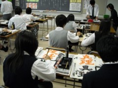 东京都立调布南高等学校教室