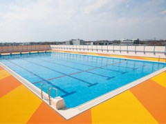 东京电机大学高校校园风光游泳池