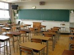 东京都立江北高等学校普通教室
