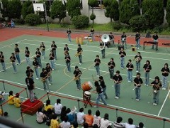 东京都立江北高等学校中庭