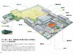 八女学院高中校园全景