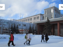 札幌光星中学校校园冬景