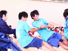 旭川明川高等学校拔河比赛
