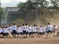 工学院大学附属高中体育祭-五绳拔河