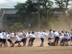 工学院大学附属高中体育祭-五绳拔河