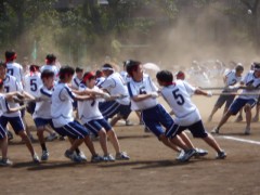 工学院大学附属高中体育祭-五绳拔河