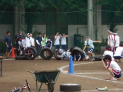 工学院大学附属高中体育祭-障碍跑