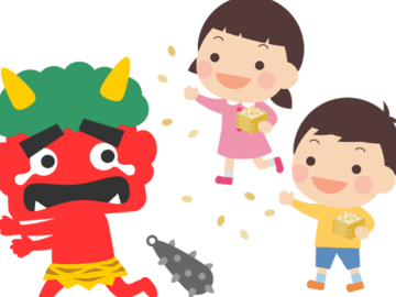中日网短期留学的新生在学校体验日本传统文化——“撒豆驱鬼”